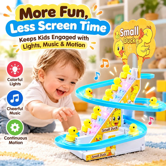 Baby Duck Toy – Musical Duck Slide with LED Lights
