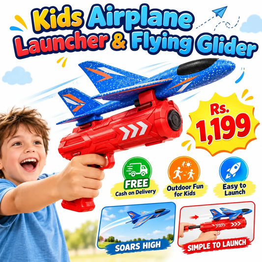 Kids Airplane Launcher & Flying Glider | FREE Delivery