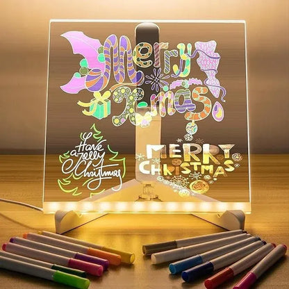LED Magic Glowing Drawing Board With Free Coloring Book