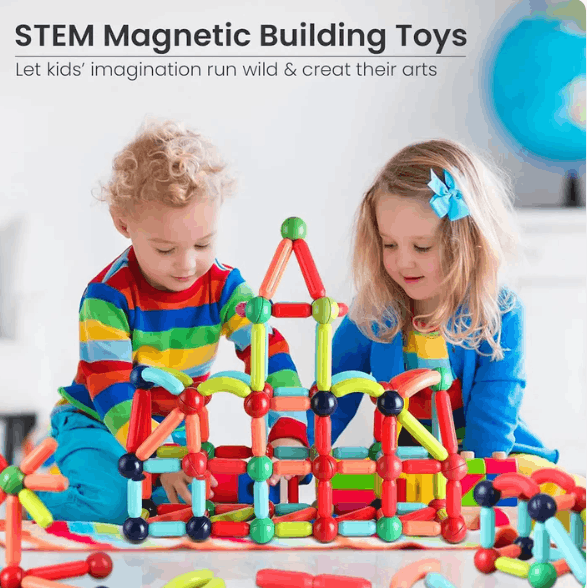 STEM Magnetic Building Blocks Set for Kids